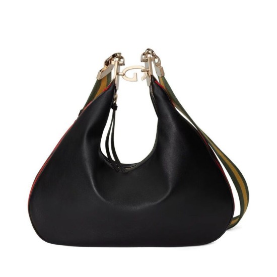 Replica Gucci Attache Large Shoulder Bag 702823 Black Replica Gucci Attache Large Shoulder Bag 702823 Black