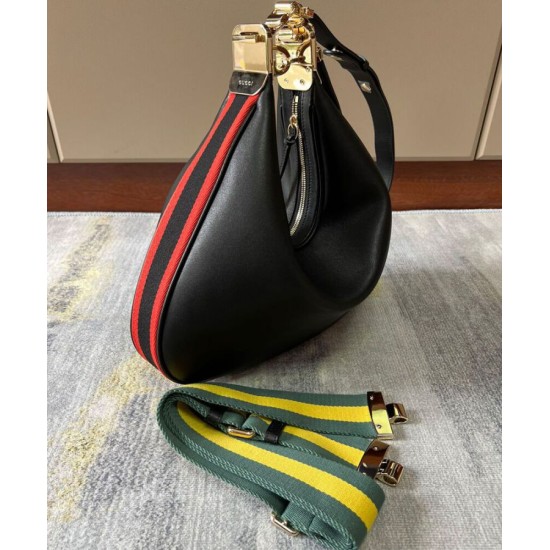 Replica Gucci Attache Large Shoulder Bag 702823 Black Replica Gucci Attache Large Shoulder Bag 702823 Black