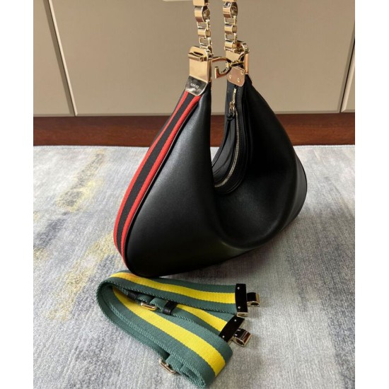 Replica Gucci Attache Large Shoulder Bag 702823 Black Replica Gucci Attache Large Shoulder Bag 702823 Black