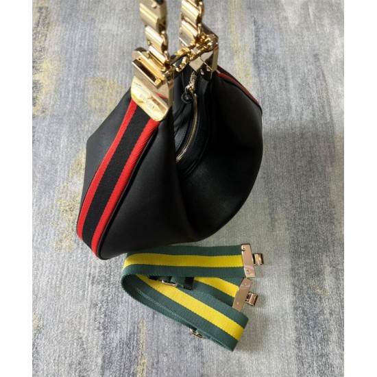 Replica Gucci Attache Large Shoulder Bag 702823 Black Replica Gucci Attache Large Shoulder Bag 702823 Black