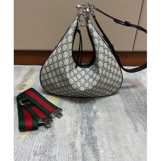 Replica Gucci Attache Large Shoulder Bag 702823 Dark Blue Replica Gucci Attache Large Shoulder Bag 702823 Dark Blue