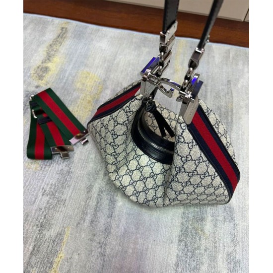 Replica Gucci Attache Large Shoulder Bag 702823 Dark Blue Replica Gucci Attache Large Shoulder Bag 702823 Dark Blue