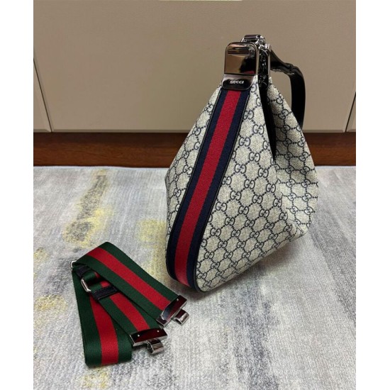 Replica Gucci Attache Large Shoulder Bag 702823 Dark Blue Replica Gucci Attache Large Shoulder Bag 702823 Dark Blue