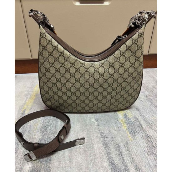 Replica Gucci Attache Large Shoulder Bag 702823 Dark Coffee