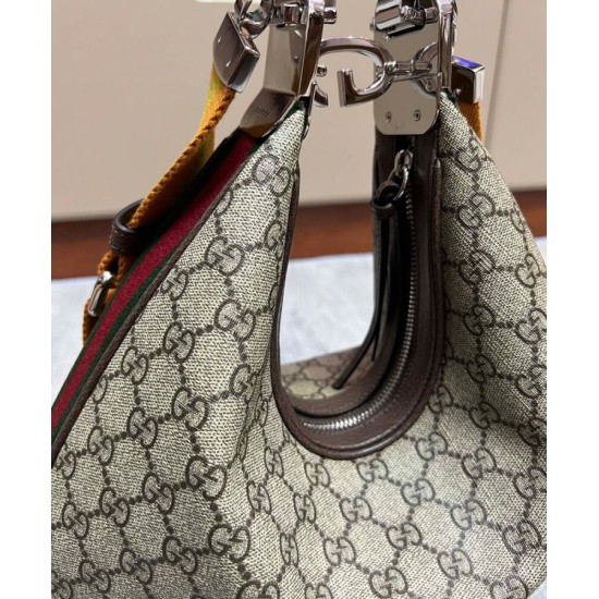 Replica Gucci Attache Large Shoulder Bag 702823 Dark Coffee
