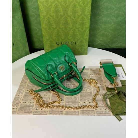Replica Gucci GG Matelasse Leather Mini Bag 702251 Green Replica Gucci GG Matelasse Leather Mini Bag 702251 Green