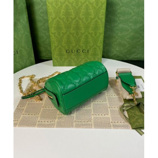 Replica Gucci GG Matelasse Leather Mini Bag 702251 Green Replica Gucci GG Matelasse Leather Mini Bag 702251 Green