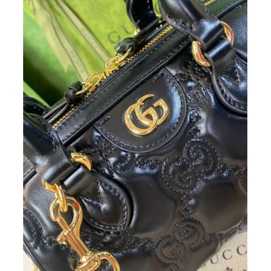 Replica Gucci GG Matelasse Leather Mini Bag 702251 Black Replica Gucci GG Matelasse Leather Mini Bag 702251 Black