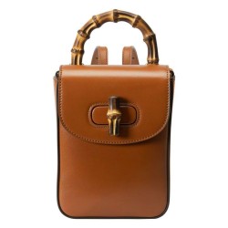 Replica Gucci Bamboo Mini Handbag 702106 Coffee