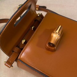 Replica Gucci Bamboo Mini Handbag 702106 Coffee