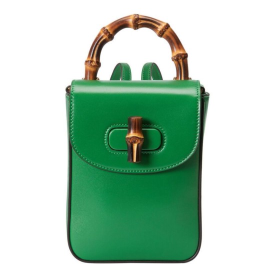 Replica Gucci Bamboo Mini Handbag 702106 Green Fake Gucci Bamboo Mini Handbag 702106 Green Replica