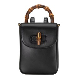 Replica Gucci Bamboo Mini Handbag 702106 Black