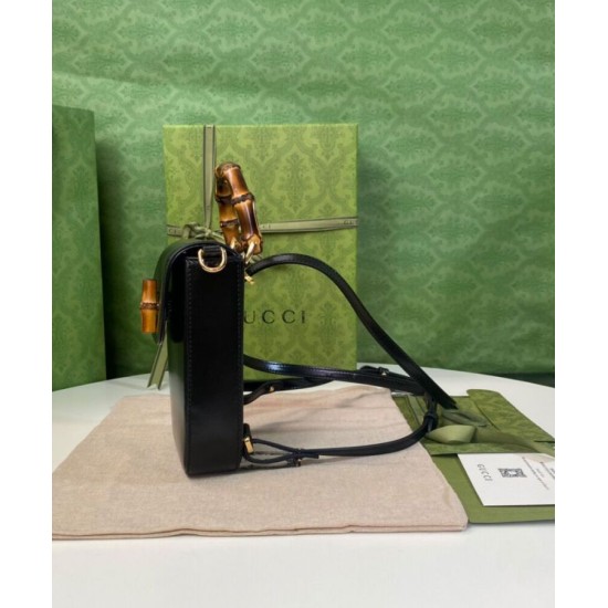 Replica Gucci Bamboo Mini Handbag 702106 Black Replica Gucci Bamboo Mini Handbag 702106 Black