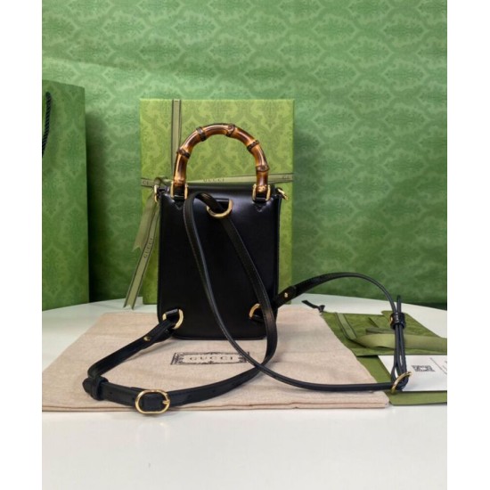 Replica Gucci Bamboo Mini Handbag 702106 Black Replica Gucci Bamboo Mini Handbag 702106 Black