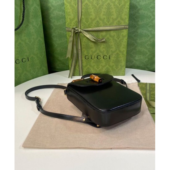 Replica Gucci Bamboo Mini Handbag 702106 Black Replica Gucci Bamboo Mini Handbag 702106 Black