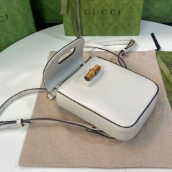 Replica Gucci Bamboo Mini Handbag 702106 Cream
