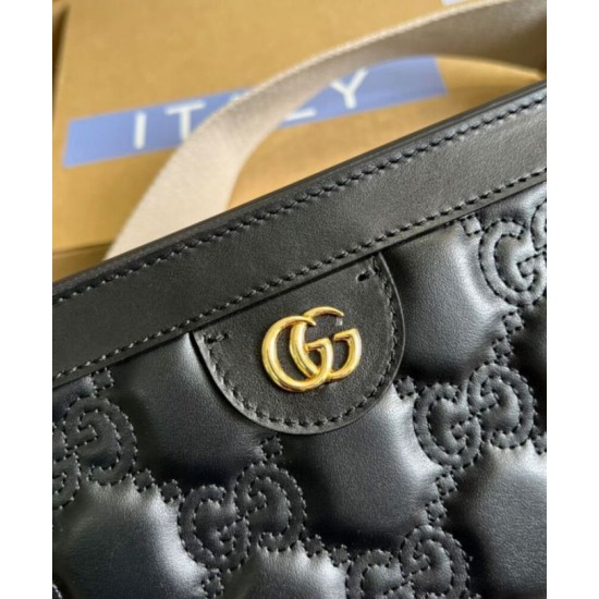 Fake Gucci Matelasse Leather Shoulder Bag 702200 Black Replica Replica Gucci Matelasse Leather Shoulder Bag 702200 Black