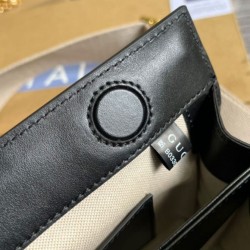 Replica Gucci Matelasse Leather Shoulder Bag 702200 Black