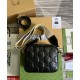 Replica Gucci GG Matelasse Leather Shoulder Bag 702234 Black Fake Gucci GG Matelasse Leather Shoulder Bag 702234 Black Replica