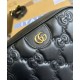 Replica Gucci GG Matelasse Leather Shoulder Bag 702234 Black Fake Gucci GG Matelasse Leather Shoulder Bag 702234 Black Replica