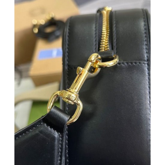 Replica Gucci GG Matelasse Leather Shoulder Bag 702234 Black Fake Gucci GG Matelasse Leather Shoulder Bag 702234 Black Replica