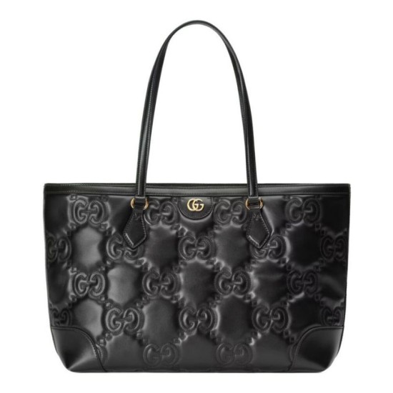 Replica Gucci GG Matelasse Leather Medium Tote 631685 Black Replica Gucci GG Matelasse Leather Medium Tote 631685 Black