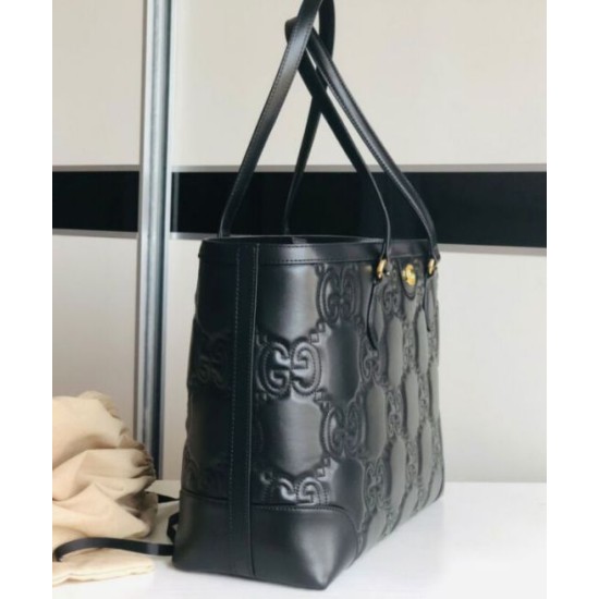 Replica Gucci GG Matelasse Leather Medium Tote 631685 Black Replica Gucci GG Matelasse Leather Medium Tote 631685 Black