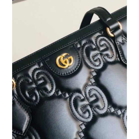 Replica Gucci GG Matelasse Leather Medium Tote 631685 Black Replica Gucci GG Matelasse Leather Medium Tote 631685 Black