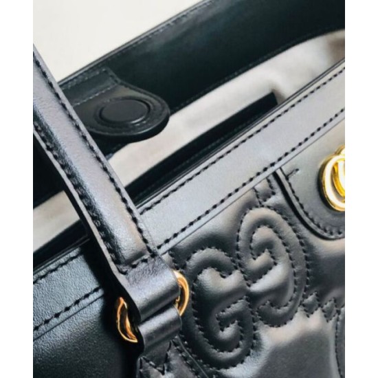 Replica Gucci GG Matelasse Leather Medium Tote 631685 Black Replica Gucci GG Matelasse Leather Medium Tote 631685 Black