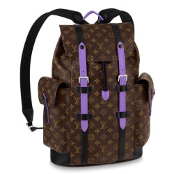 Fake Louis Vuitton Christopher MM Backpack M46272 Purple Replica