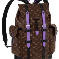 Fake Louis Vuitton Christopher MM Backpack M46272 Purple Replica