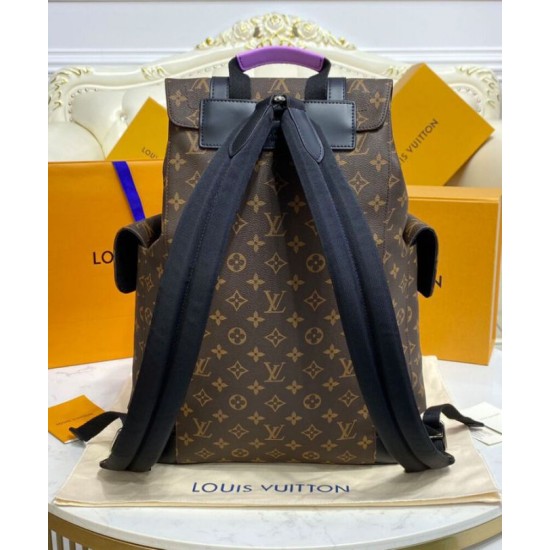 Fake Louis Vuitton Christopher MM Backpack M46272 Purple Replica