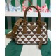 Replica Prada Galleria Embroidered Jacquard Fabric Micro-bag Coffee Replica Prada Galleria Embroidered Jacquard Fabric Micro-bag Coffee