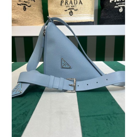 Replica Prada Saffiano Belt Bag Blue Replica Prada Saffiano Belt Bag Blue