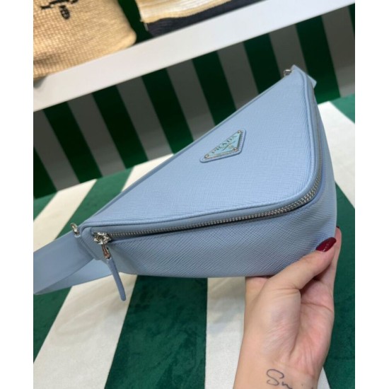 Replica Prada Saffiano Belt Bag Blue Replica Prada Saffiano Belt Bag Blue