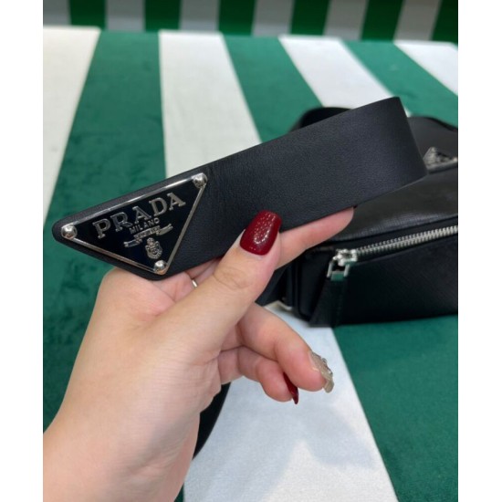 Fake Prada Saffiano Belt Bag Black Replica Replica Prada Saffiano Belt Bag Black