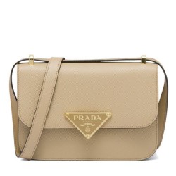 Replica Prada Saffiano Shoulder Bag Apricot