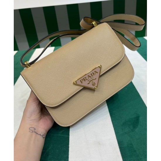 Replica Prada Saffiano Shoulder Bag Apricot Replica Prada Saffiano Shoulder Bag Apricot