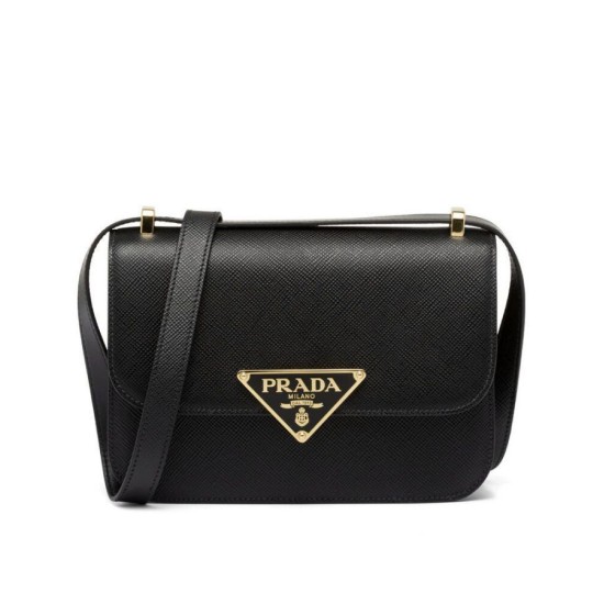 Replica Prada Saffiano Shoulder Bag Black Fake Prada Saffiano Shoulder Bag Black Replica