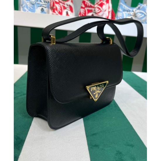 Replica Prada Saffiano Shoulder Bag Black Fake Prada Saffiano Shoulder Bag Black Replica