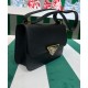 Replica Prada Saffiano Shoulder Bag Black Fake Prada Saffiano Shoulder Bag Black Replica