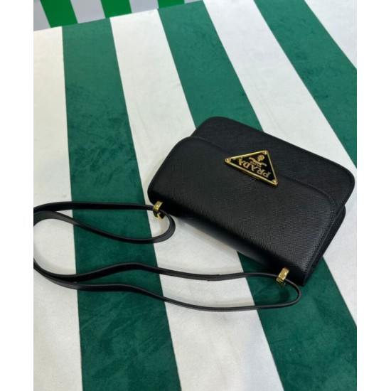 Replica Prada Saffiano Shoulder Bag Black Fake Prada Saffiano Shoulder Bag Black Replica
