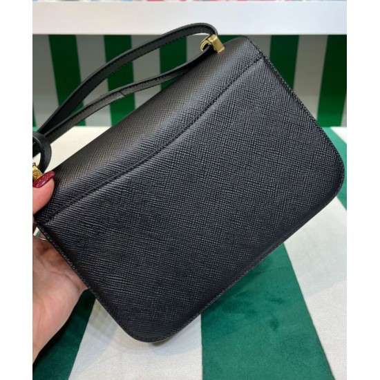 Replica Prada Saffiano Shoulder Bag Black Fake Prada Saffiano Shoulder Bag Black Replica