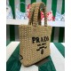 Replica Prada Small Raffia Tote Bag Apricot Replica Prada Small Raffia Tote Bag Apricot