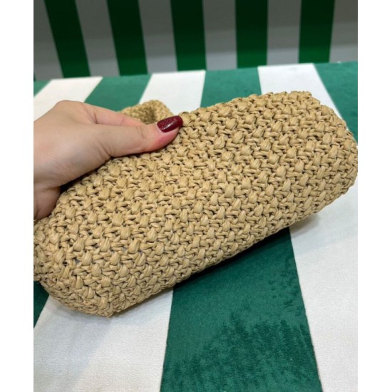 Replica Prada Small Raffia Tote Bag Apricot Replica Prada Small Raffia Tote Bag Apricot