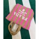 Replica Prada Small Raffia Tote Bag Peachblow Replica Prada Small Raffia Tote Bag Peachblow