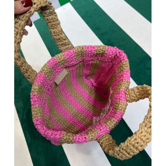 Replica Prada Small Raffia Tote Bag Peachblow Replica Prada Small Raffia Tote Bag Peachblow