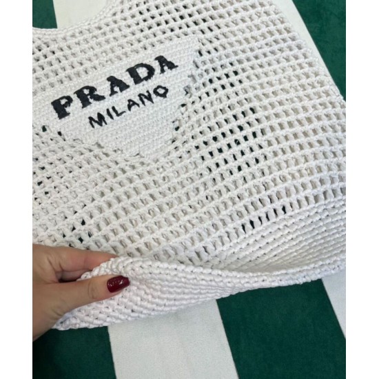 Fake Prada Raffia Tote Bag Cream Replica Replica Prada Raffia Tote Bag Cream