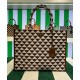 Fake Prada Large Prada Symbole Jacquard Fabric Handbag Coffee Replica Replica Prada Large Prada Symbole Jacquard Fabric Handbag Coffee