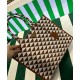 Fake Prada Large Prada Symbole Jacquard Fabric Handbag Coffee Replica Replica Prada Large Prada Symbole Jacquard Fabric Handbag Coffee